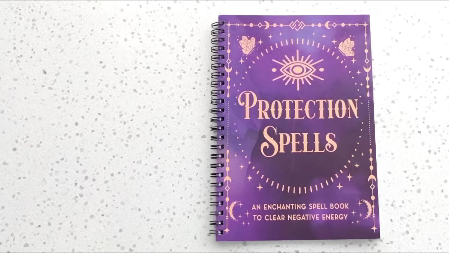 112 Pages English Language Black Magic Handbook with Ritual Oil Recipe and Spell Book, Clearing Negative Energies, Designed for Witch and Pagan Practices, Spiritual Growth Book using Pinecones, Crystals, English coil book