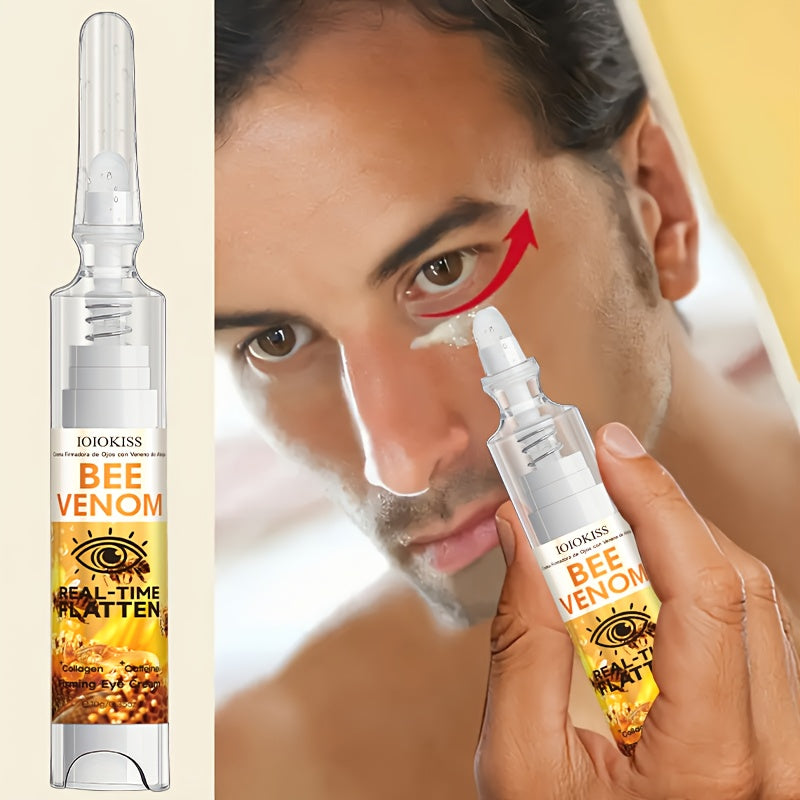 Bee Venom Eye Gel - 10g Quick Firming Eye Cream with Caffeine, Collagen & Venom for Smoothing, Tightening & Lifting Under-Eye Light Beige, Hypoallergenic for All Light Beige Types, Skincare Routine, Sleek Packaging, Natural