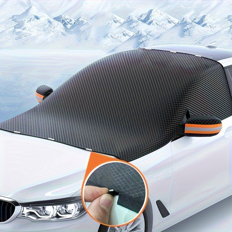 NEW Arrivals Magnetic Snow Cover for Car Windshield, Oxford Cloth Thickened Antifreeze Sunshade, Heat And Snow Protection Car Accessories