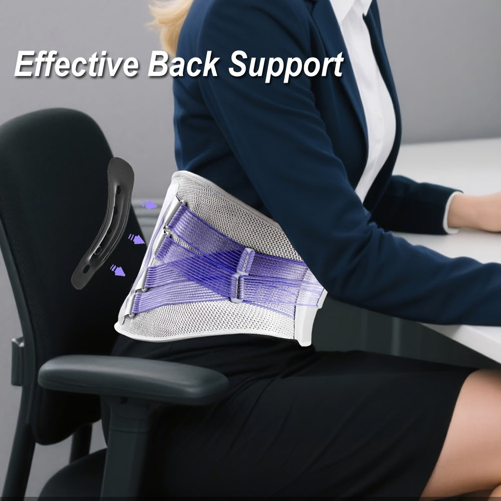 S-3XL Plus Size Lower Back Support Brace Featuring a Lumbar Pad Designed for Both Men And Women, with an Adjustable And Breathable Support Belt That Includes a Bionic Support System.