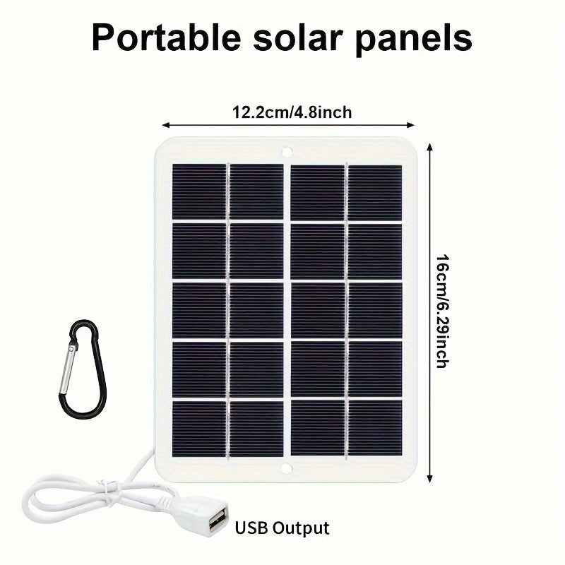 30W Survival Solar Panel with 5V USB, Portable Solar Charger, Featuring Safe And Stable Charging, Suitable for Outdoor Power Supplies, Emergency Phone Charging, And RV Charging During Camping