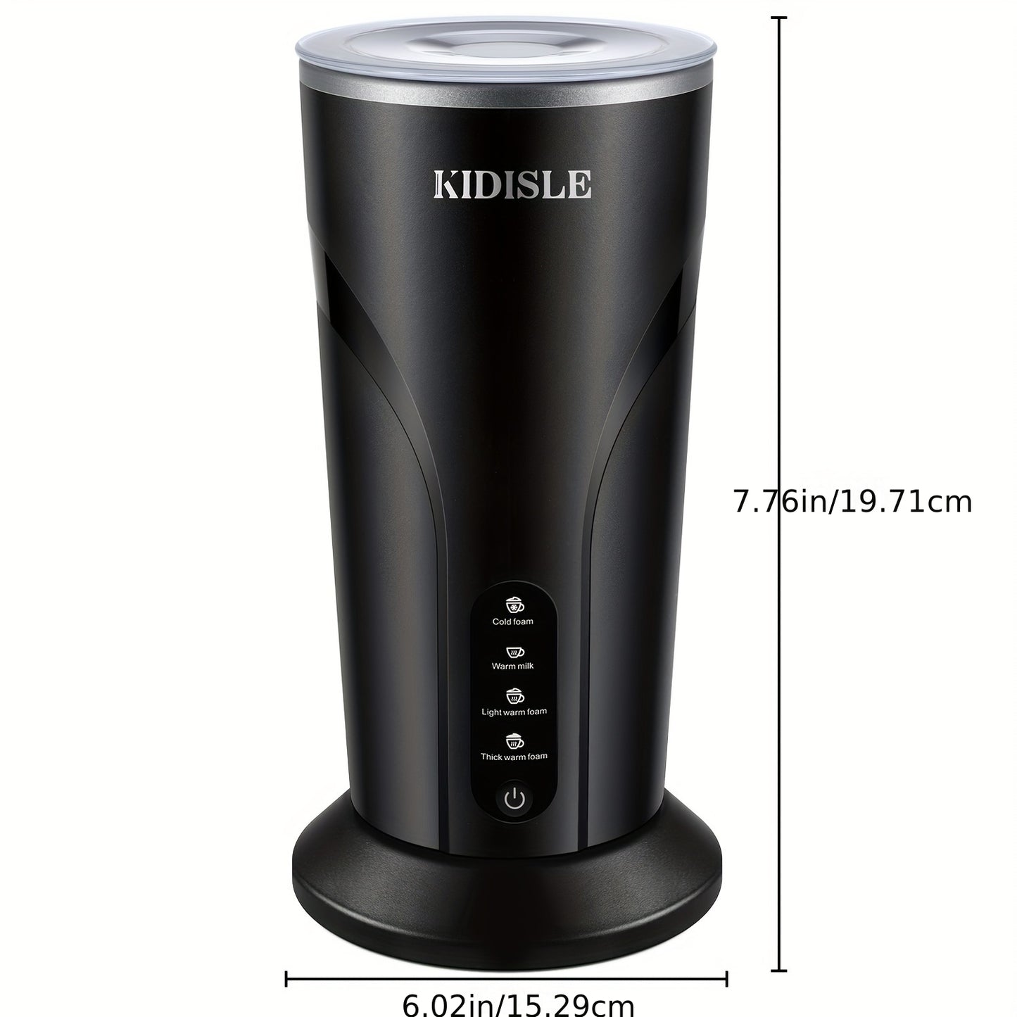 Milk Frother Electric And Steamer with Warm Function, 4in 1 Automatic Milk Warmer Heater, Hot And Cold Foam Maker for Coffee Latte Cappuccino, Hot Chocolate, 300ml, Cappuccino Maker, Latte Modern Frother, Sleek Design