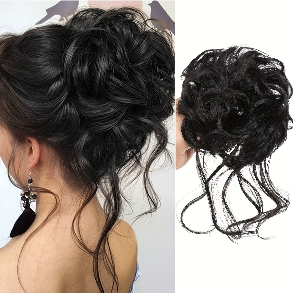 8-Inch Long Natural-Looking Synthetic Hair Wig with Elastic Headband - Easy to Apply, Perfect for Daily Wear, Versatile Hairpiece for All Occasions, Hair Wig, Versatile Hairpiece, Easy Application Wig