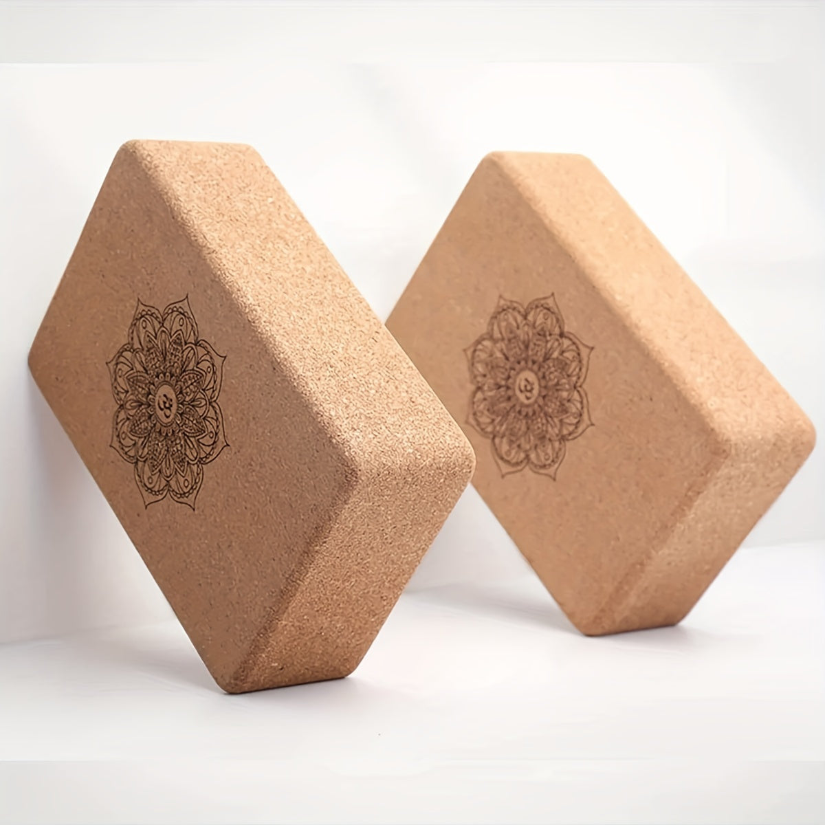 1pc Cork Wooden Yoga Brick, High-Density Yoga Block, Suitable For Dance Training, Leg Pressing, Indoor Fitness Home Gym Accessories