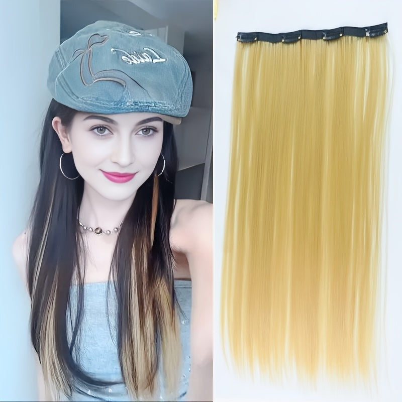 15 Colors 55.88cm Women's 22-Inch Long Curly Wave Synthetic Hair Wig - Brown/Red Blonde Purple/Pink/Pinkish-Red/Purple/Pink/Pinkish-Women Hair Extensions