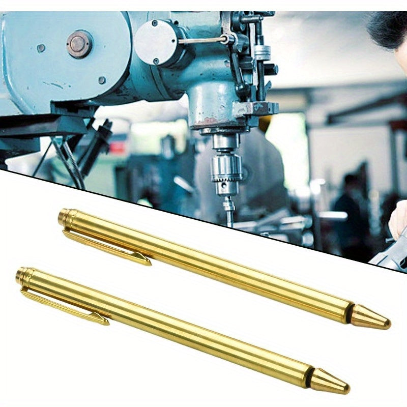 2 PCS Set Copper Dowsing Rod, Divining Rods Upgraded Flexible Rotation Tool, Solid Copper and Brass Dowsing Rods, Detect Golden, Water, Hunting(Golden)