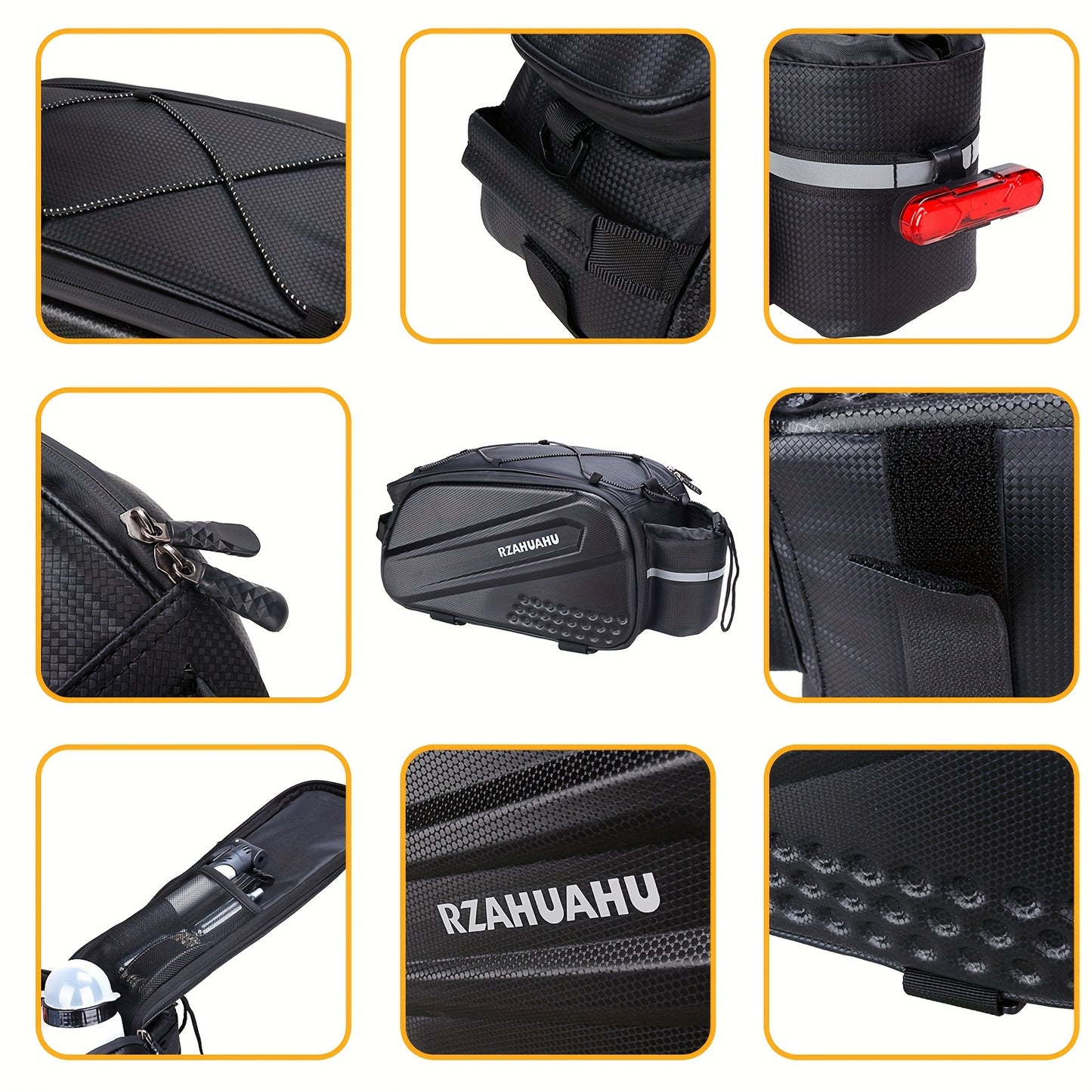 Bicycle Riding Bag, Rear Rack Bag, Mountain Bike Camera Sling Bag, Hard Shell Waterproof Rear Bag
