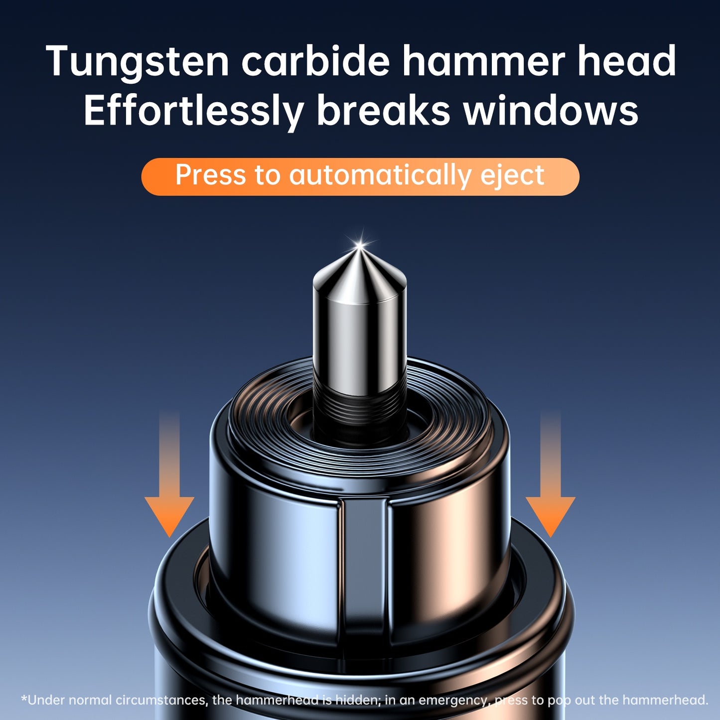 Emergency Safety Hammer - Car Window Breaker with Seatbelt Cutter, Portable Escape Tool for Vehicle & Home Use