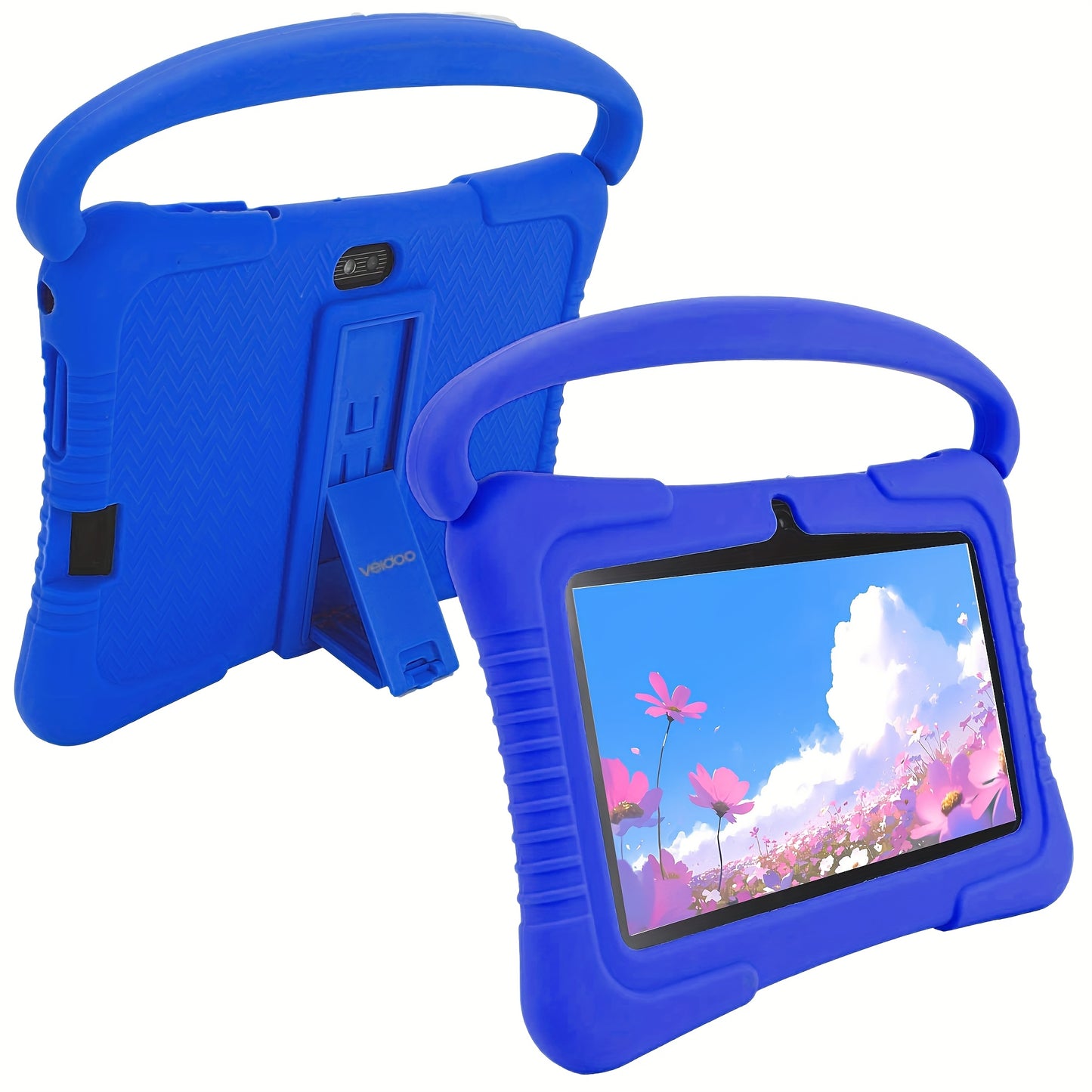 7" Kids Tablet, 2GB RAM+32GB ROM, Safe Eye Protection Screen, Wi-Fi, Dual Camera, Educational Games, Parental Controls App, Android Tablet With Drop Proof Silicone Sleeve Tablet