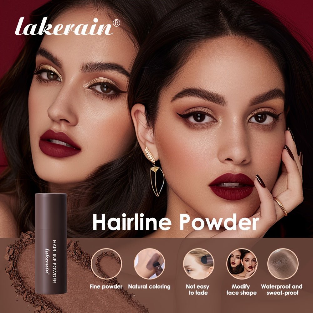 Hairline Powder Stick, Hair Shadow Sponge Pen, Used to for cover Gray Roots, Enhance Hair, And Conceal Thinning Hair, with Strong for coverage That Perfectly Matches The Roots to Create a Flawless Hairline