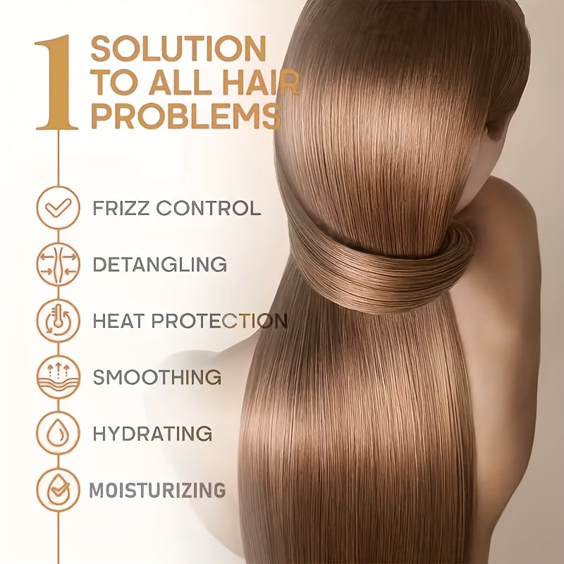[Instant Hair-Smoothing Leave-in Shampoo Spray] 7-in-1 Keratin Care and Styling Spray, natural pure plant oil. It is smooth and shiny immediately upon spraying. Relieve dryness, tangling, cracking and split ends hair quality