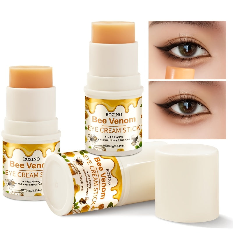 Bee Venom Collagen Instant Lifting Under Eye Cream - Deep Moisturizing & Dark Circles, Hypoallergenic, All Light Beige Types, Unisex Adult Skincare for Puffiness & Wrinkles, No Power Needed, Skincare Routine, Sleek Packaging
