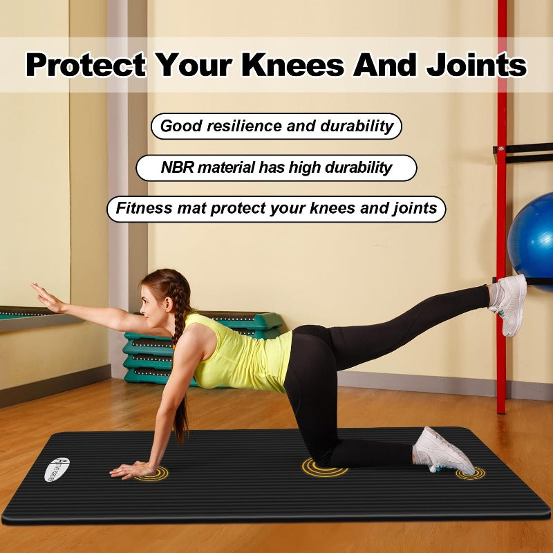 New Home Gym 3mm Professional Durable Unisex Mat, Home Fitness Pilates Floor Exercise Mat, Pilates Mat, Non-Slip Widened Pilates Mat, Thick and Wide Pilates Mat, Fitness Mat, Thick Pilates Mat, Thick Fitness Mat, Home Fitness