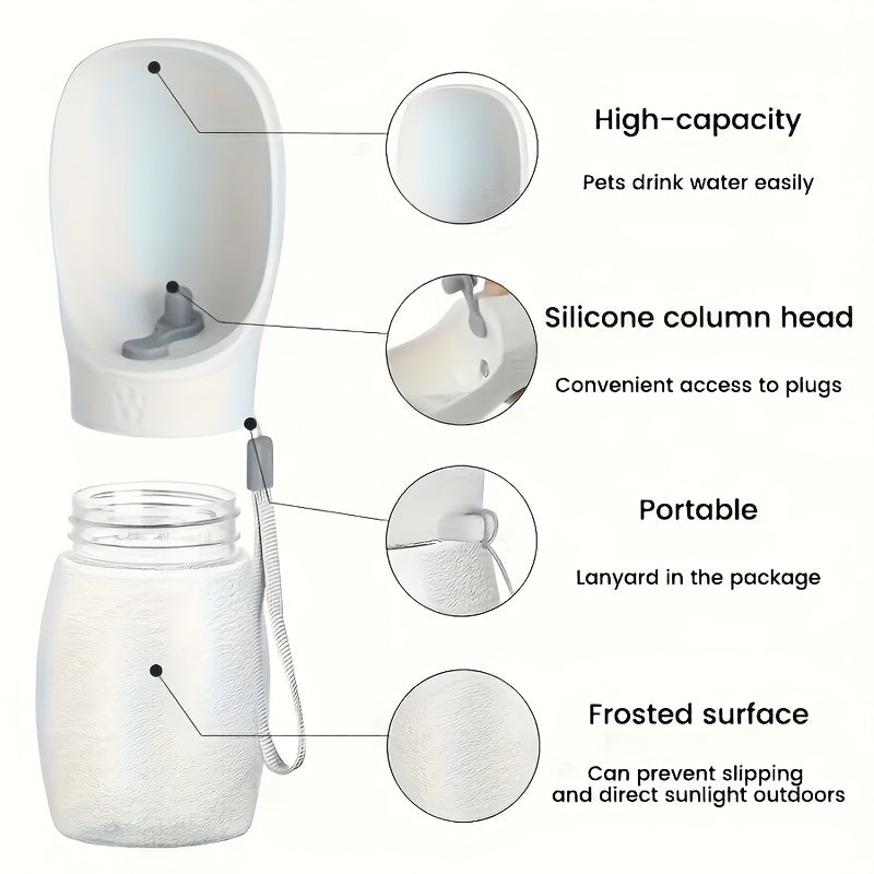 Plastic Pet Supplies Cat Dog Water Dispenser Outdoor Travel Hiking Water Bottle