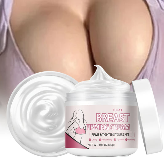 Breast Firming Cream Moisturizes Tightens Skin, Smoothes Skin with Jojoba Oil, Honey, Caffeine, Shea Butter, and Vitamin E for Saggy Breast Moisturizing, Skin Looks Visibly Younger, Full Of Femininity, Powerful Formula for Al
