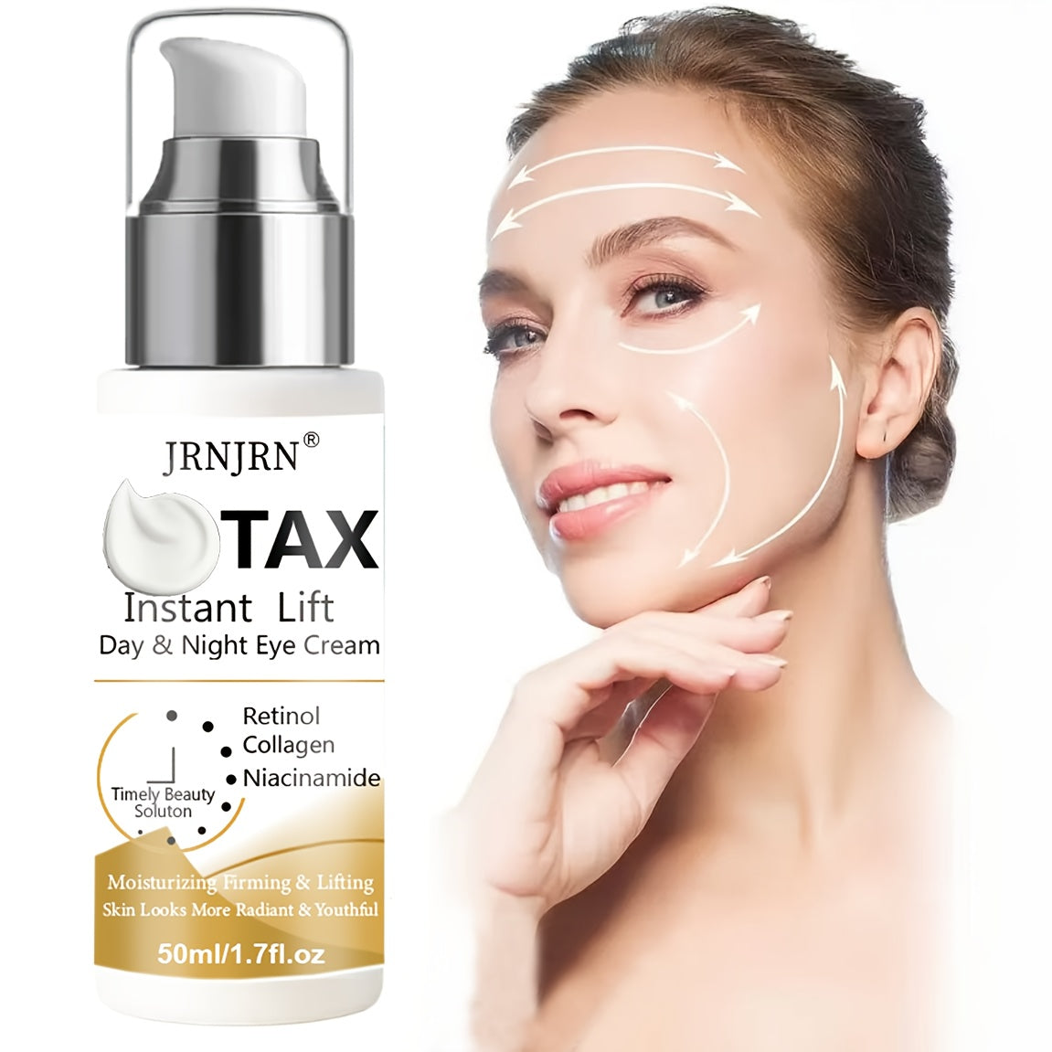 5-Second Instant Lifting Cream | Contains Retinol & Collagen, Firms & Lifts Drooping Skin, Enhances Elasticity, Eye & Face Wrinkles, Deep Moisturizing, Suitable for All Skin Types, Unisex-Adult, Christmas Gift