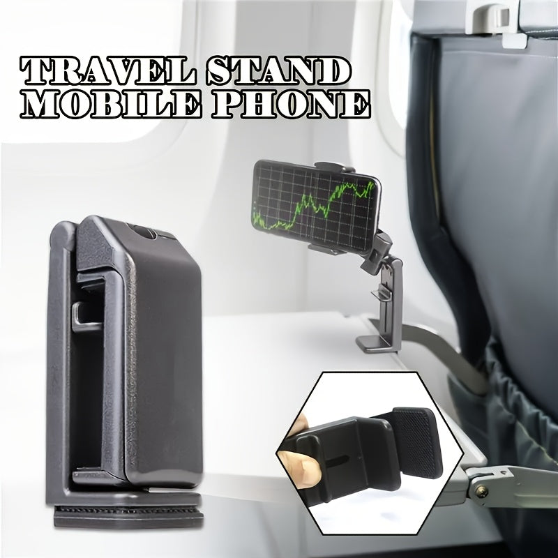NEW 2 PCS Set Airplane Phone Holder - 360° Rotating Durable Travel Mount, Car and Desktop Stand, Hands-Free Viewing, Ideal for Aviation Enthusiasts and Travel Accessories, In-Flight Entertainment, Sturdy Design