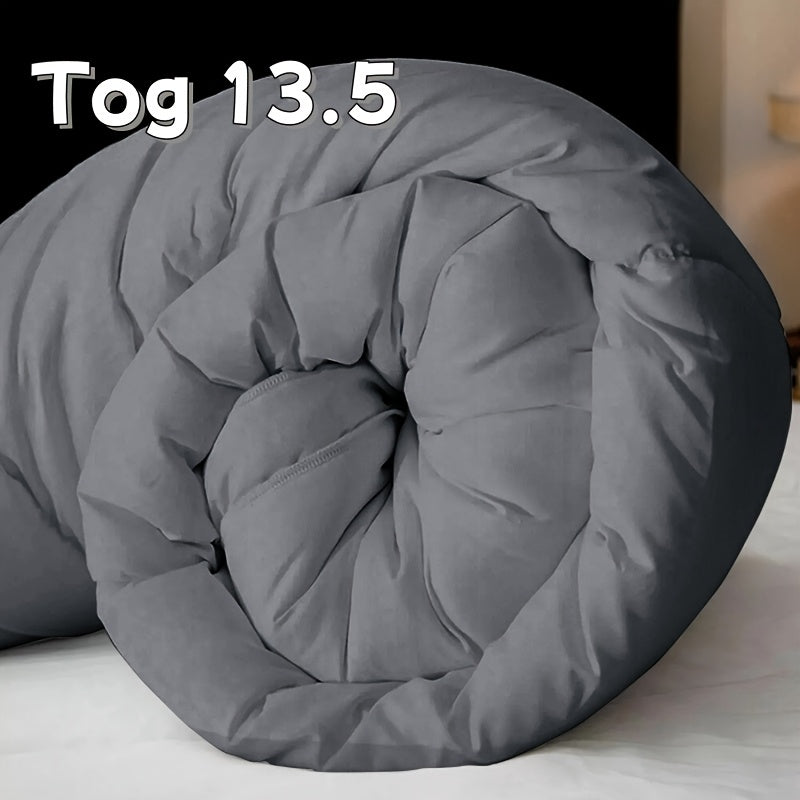 Tog 2.5 | 7.5 | 13.5 Grey All-Weather Diamond Patterned Duvet Quilt Comforter | All-Weather Airy Lightweight Cozy Bedding for Home And Hotel