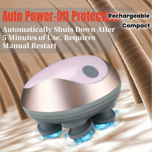 3 Colors Handheld Portable Scalp Brush And Comb, an Electric Scalp Massager with 4 Massage Claw Heads, a Rechargeable Electric Head Massager with Vibrating Scalp, Featuring 96 Kneading Nodes, Suitable for Both Humans And Pets