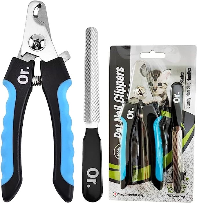 New Set Dog Nail Clippers for Large, Medium and Small Breed Professional Pet Nail Clipper Suitable for Cats, Rabbits and Guinea Pigs With Safety Lock and Protective Guard to Avoid Over Cutting
