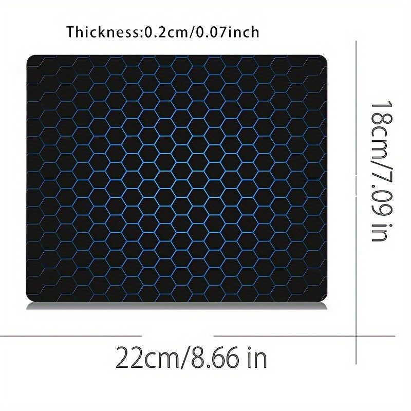 Anime Geometric High-Definition Gaming Mouse Pad, Mini Rubber Non-Slip Computer Office Mouse Pad, Keyboard Gaming Desk Mat for Home Office Computer Accessories