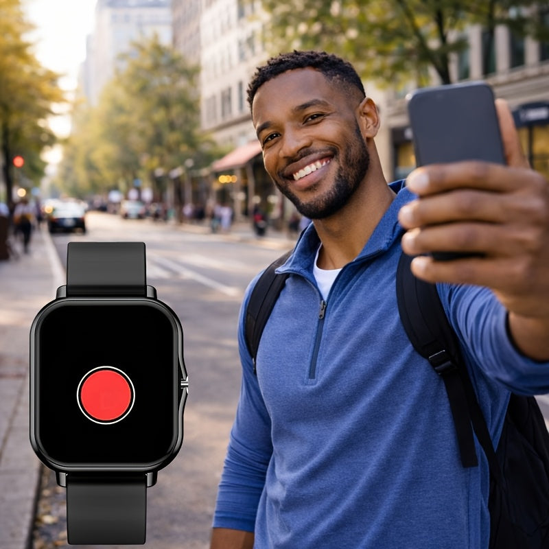 Full Touchscreen Smart Watch Compatible for Android & iPhone, Wireless Calling/Suitable for Android and iPhone, Wireless Smartwatch with 100+ Sports Modes, Alloy Case, Wireless 5.0, Phone Calls, Fitness Tracker for Men & Wome