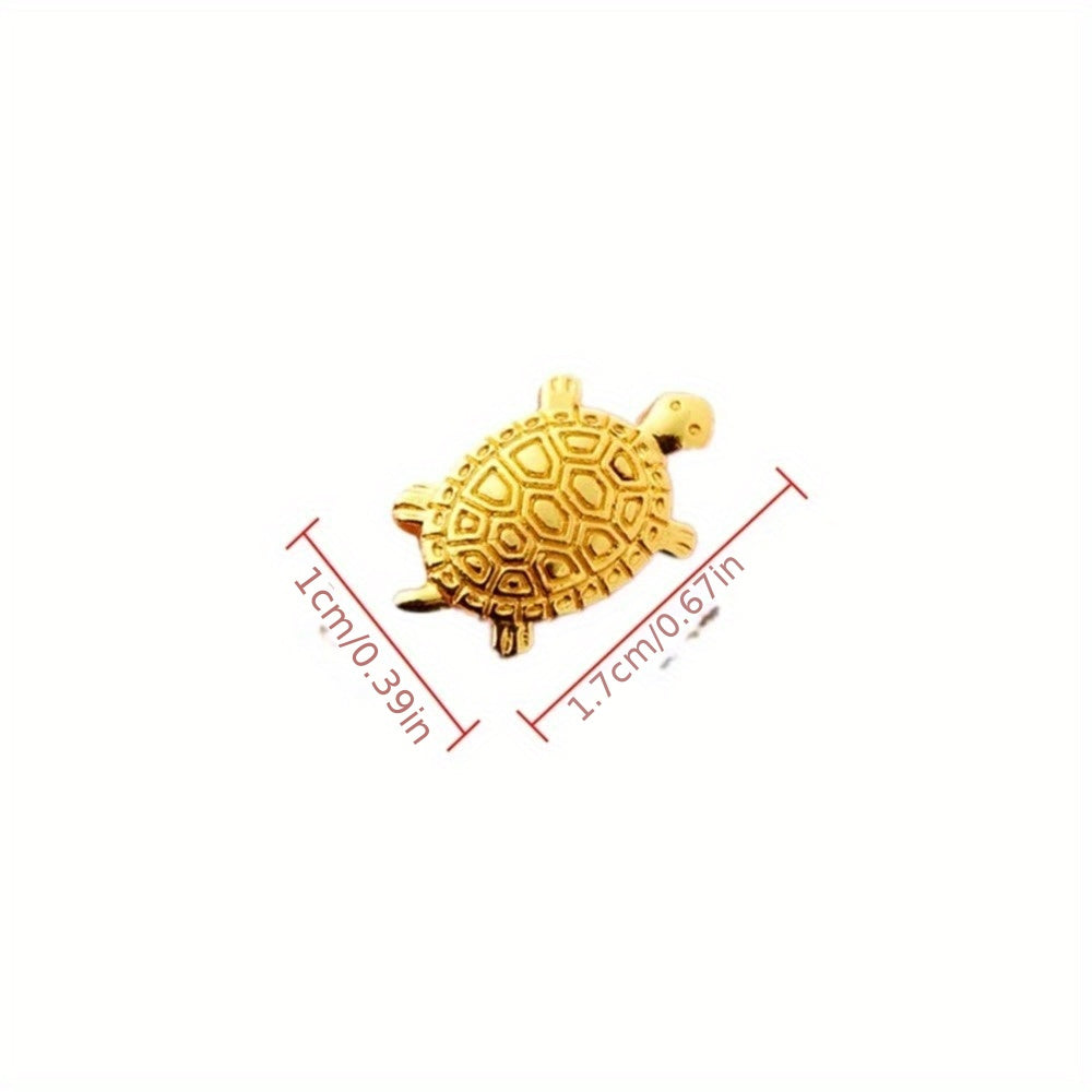 3-6PCS Set Authentic Japanese Money Turtle Pendant - Asakusa Temple Inspired, Gold Plated Alloy for Wealth & Longevity, Perfect for Home Decor & Good Fortune Gifts Collectible Buildings & Accessories, Longevity Charm, Lucky G