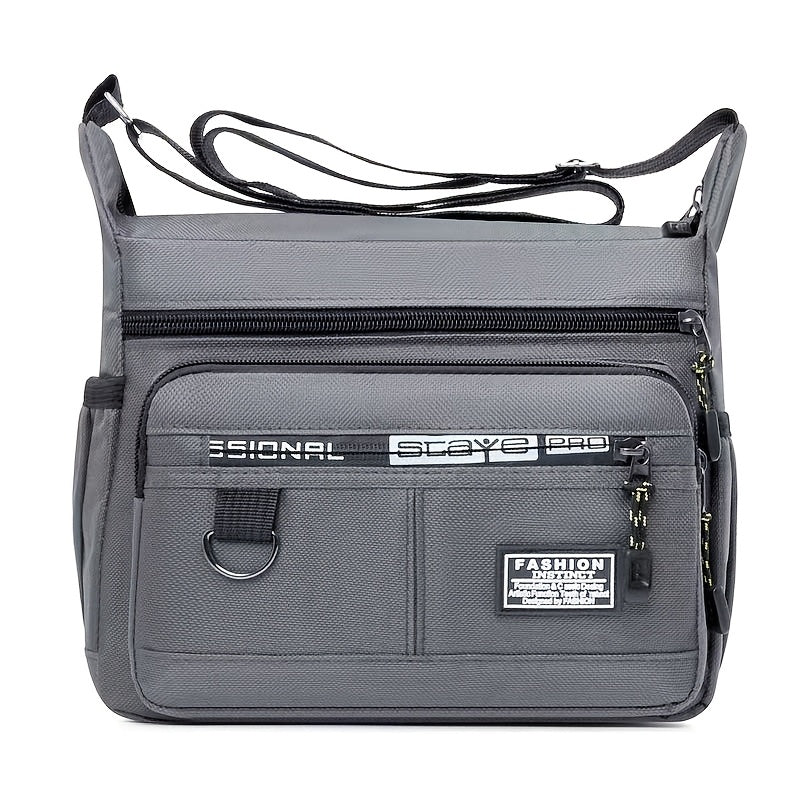 Women Men's Large Capacity Multi-Layer Chest Bag with Side Pockets, a Casual Shoulder Bag Suitable for Travel And Outdoor Activities