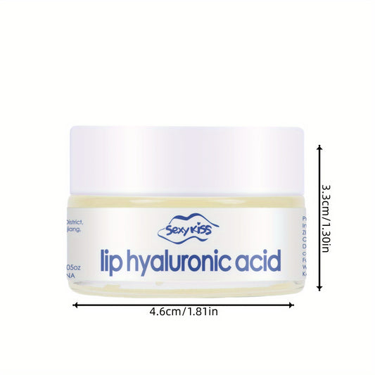 Lip Mask with Collagen and Hyaluronic Acid, 20g Hydrating Overnight Dry Cracked Lips Treatment, Exfoliating and Brightening, Long-Lasting Moisture with Silicone Lip Brush, Day and Night Use, Gift for Women