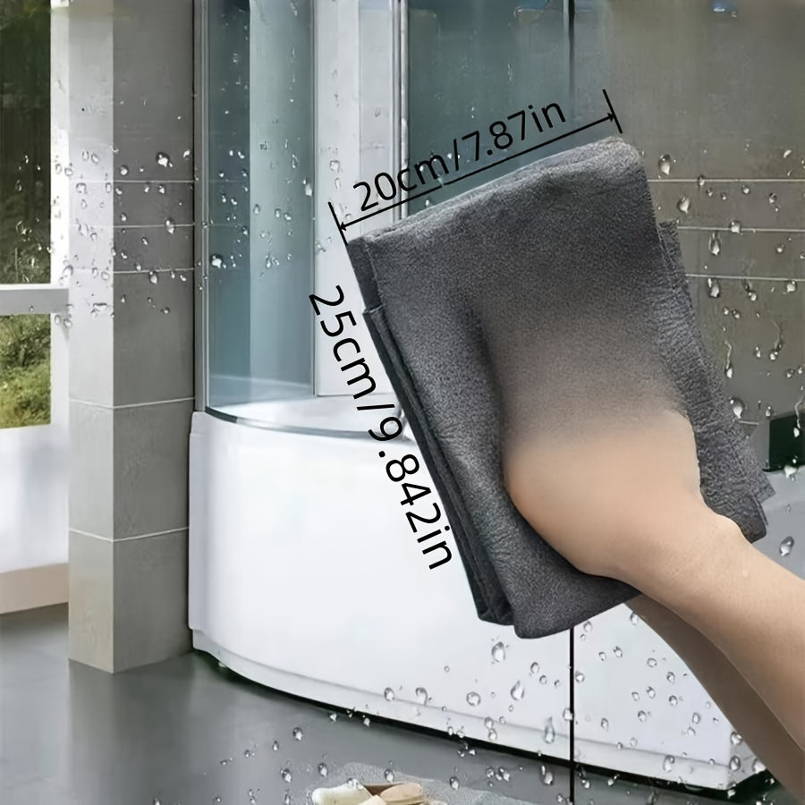 5 PCS Set of Magic Cleaning Cloth to Wipe the Glass without Leaving Marks, No Watermark to Wipe the Glass to Wipe the Mirror Artifact Bathroom Glass Door Windows Cleaning Accessories