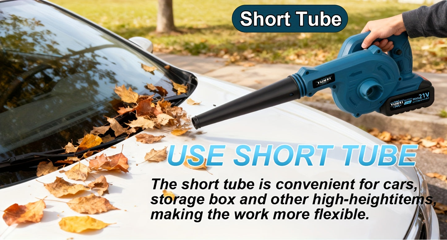 Wireless Turbo 4000MAh Cordless Blade Blower, Powerful Electric Blower, with Battery And Charger, Portable Brushless Design, Suitable for Lawn, Yard, Road And Car Cleaning, Portable Blade Blower