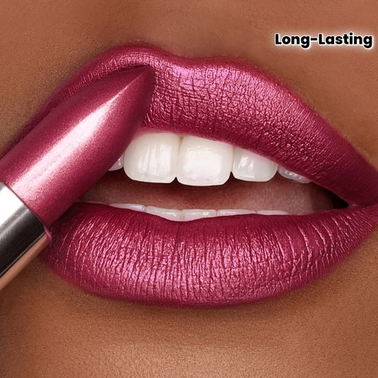 Waterproof Lipstick, Non-Sticky, Colorful, Long-lasting Makeup, Pearlescent, Sparkling, Suitable for Beginners, Lip Gloss Women Make-Up Accessories