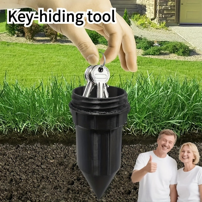 Simulated Sprinkler Key Hider | Waterproof and Rustproof Underground Secret Room, Suitable for Gardens, Lawns, and Courtyards | Durable Outdoor Security Device, Dummy Spare Key Storage, PETG Material