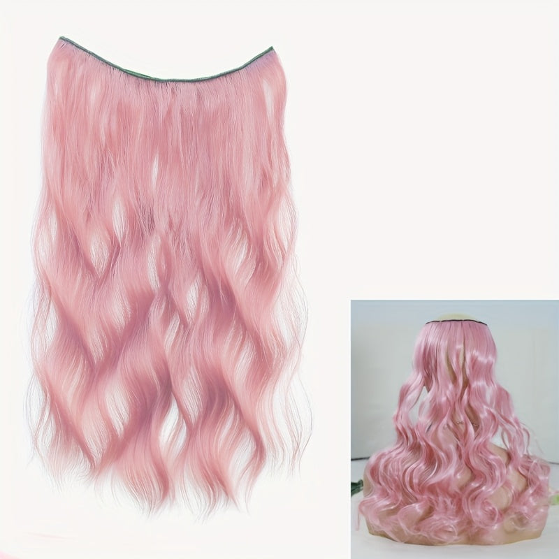 15 Colors 55.88cm Women's 22-Inch Long Curly Wave Synthetic Hair Wig - Brown/Red Blonde Purple/Pink/Pinkish-Red/Purple/Pink/Pinkish-Women Hair Extensions