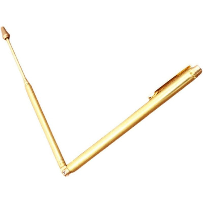 2 PCS Set Copper Dowsing Rod, Divining Rods Upgraded Flexible Rotation Tool, Solid Copper and Brass Dowsing Rods, Detect Golden, Water, Hunting(Golden)