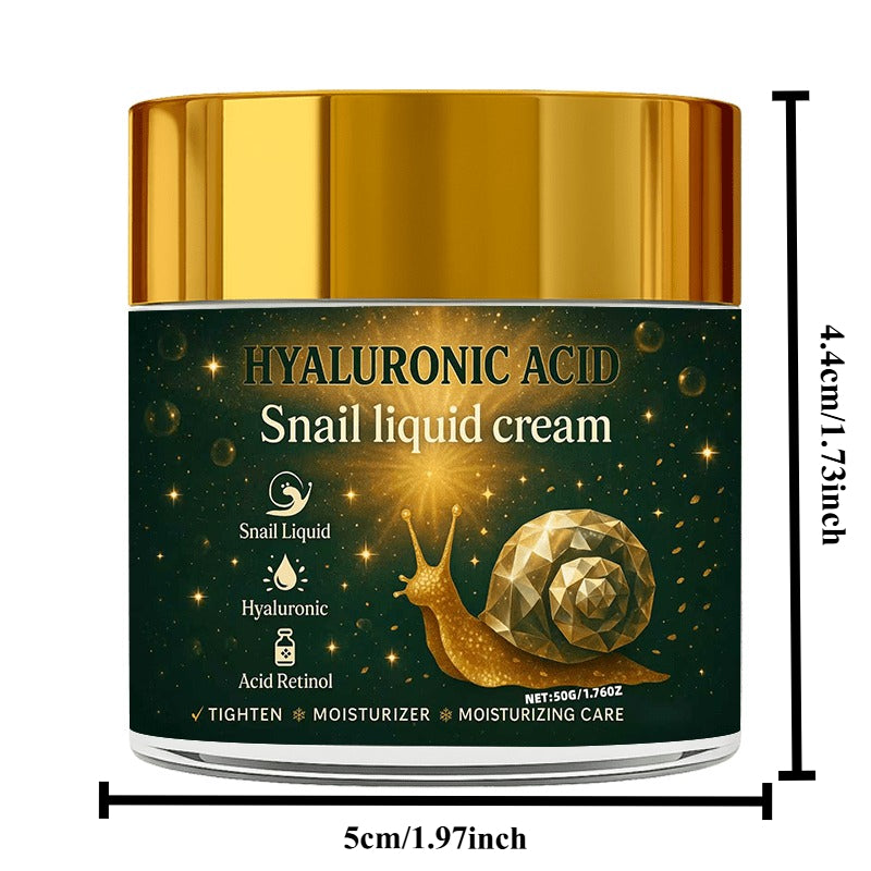 High-Concentration Korean Snail Liquid Cream, Containing Bee Venom Hyaluronic Acid, Collagen, Vitamins, and Other Ingredients,  Firming Tightening Strengthen the entire area of the face and neck. 50 grams - Significantly, fin