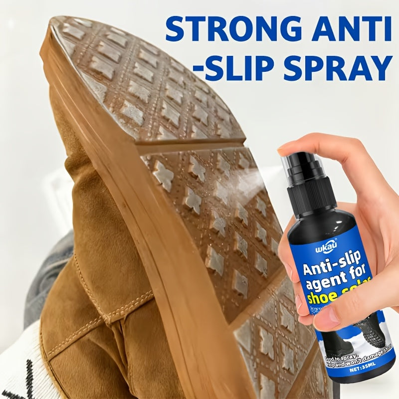 NEW Portable Anti-Slip Shoe Spray - Transparent Grip Enhancer for Rain, & Ice - Easy-to-Apply Stability Spray for Sneakers,, Footwear - Carry- Formula for Wet/Snowy Days & Winter Sports Accessories