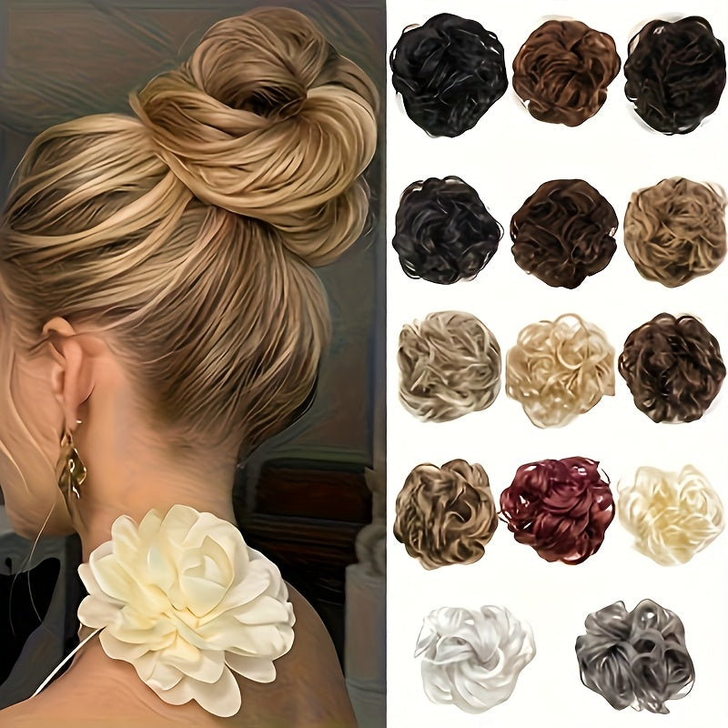 NEW Arrivals 6 Colors 6-inch Lazy Voluminous Ponytail Clip-in Wig | Fashionable Messy Bun Accessory, Quick Hairstyle Updated Trend Women's Wig Hair Care Accessories