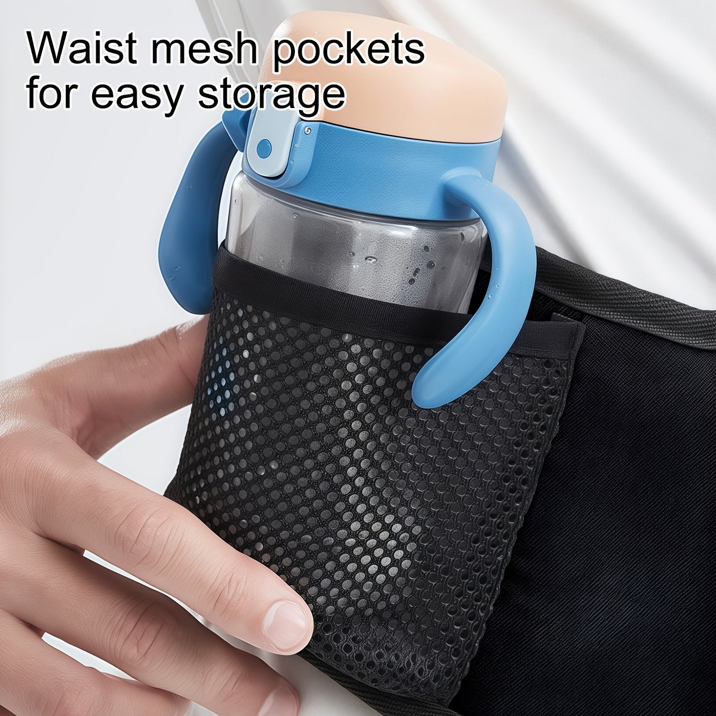 1pc Ergonomic Baby Waist-to-Toe Height-Adjustable Baby Carrier-like Babypot - 30° Tilted Design with 0-3 Years, Soft Padding & Secure Buckle Closure, Lightweight Sturdy Frame for to 12-Month-Olds, Travel-Friendly Baby Carrie