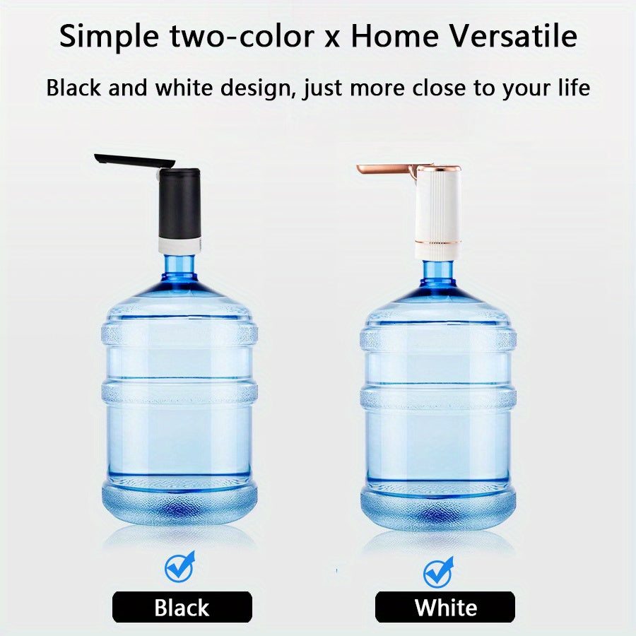 Outdoor Travel Camping Beach Electric Universal Water-Bottle Pump Dispenser 5-Gallon: KT077 Foldable Automatic Water Bottle Pump, Portable Electric Drinking Water Pump USB Charging 3.79-18.93 L Water Bottle Switch