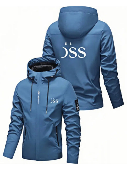 3 Colors UK Large Size Men's Spring And Autumn Hooded Zip Pocket Casual Outdoor Sports Jacket Sports Apparel Accessories