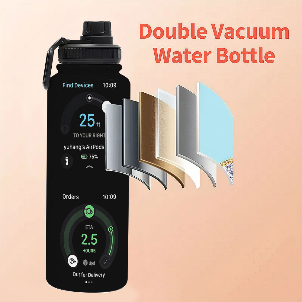 Stainless Steel Vacuum Insulated Tumbler with Lid, 304 Stainless Steel, 24-Hour/48-Hour Hot/Cold Retention, Ideal for Travel, Camping, Gym, Office - Perfect Christmas Gift for Men and Women, Compatible with Devices