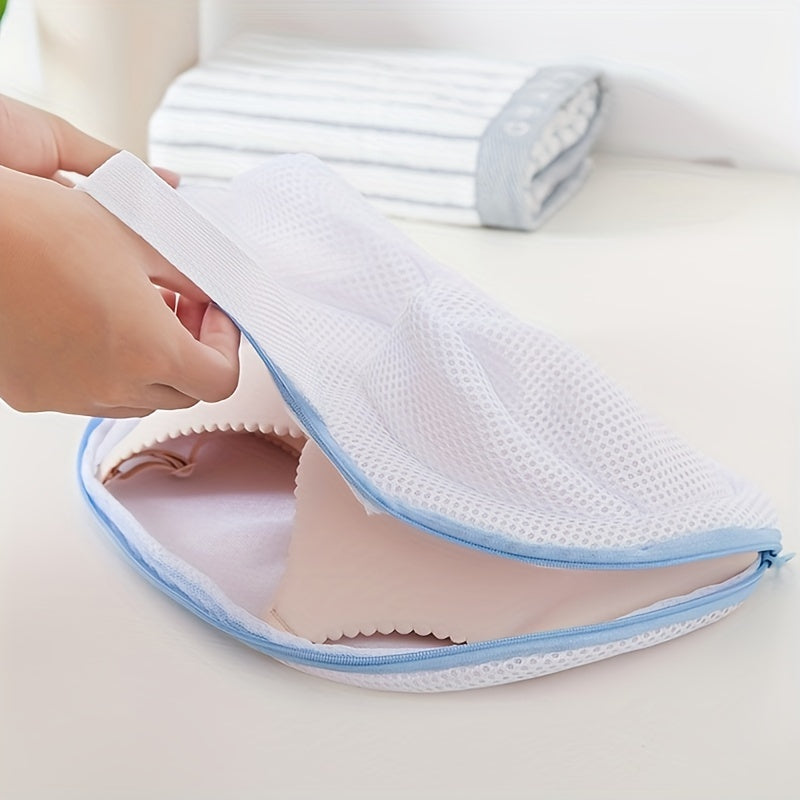 A Bra Washing Bag - a Durable Mesh Laundry Protection Bag with a Zipper Closure, Suitable for Delicate Garments, Lingerie, And Socks, Laundry Bags