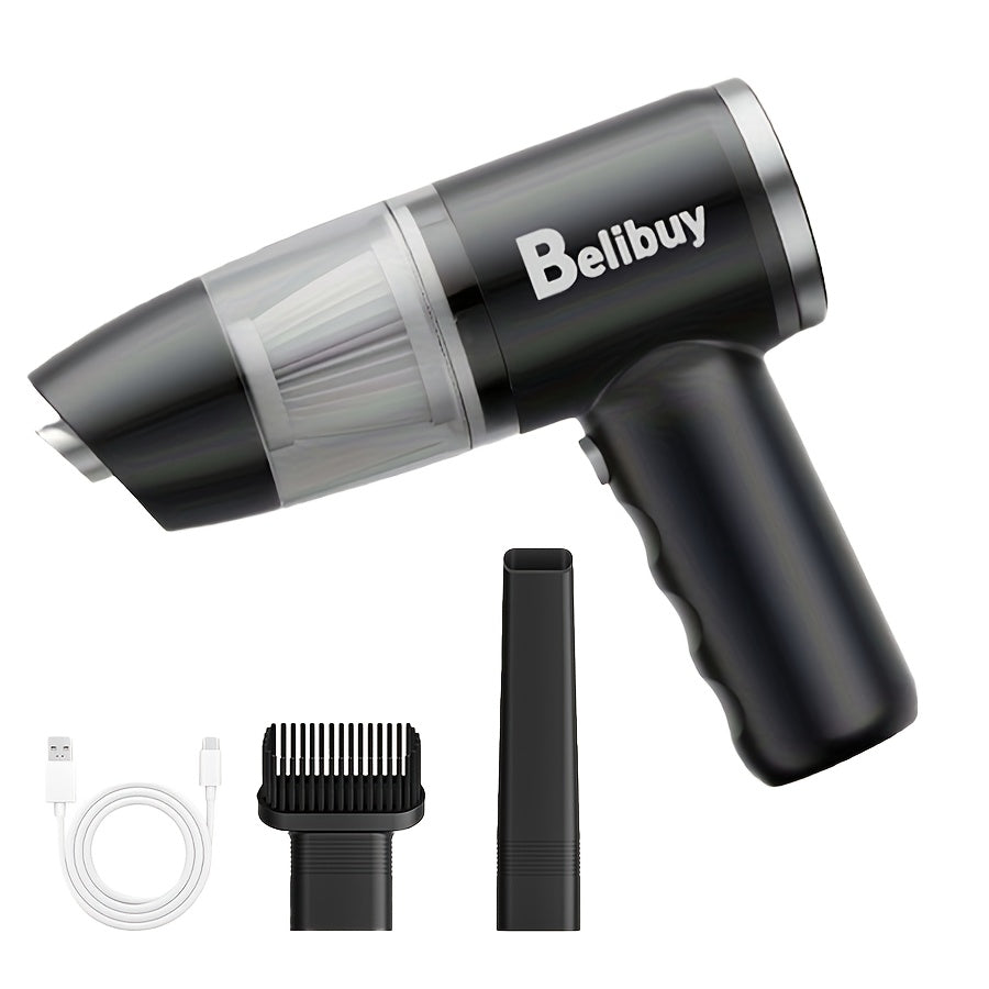 NEW Arrivals Car Vacuum 15000Pa Powerful Suction Handheld Portable with Fast Charging, - Cord-Free Operation, Quiet 80dB, Flat Suction Head & Crevice for Car,, Pet Hair Removal, Car Interior Cleaning ( Charging