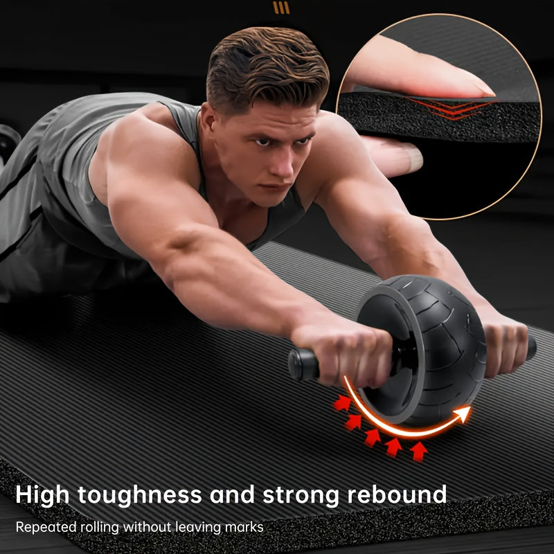 1 Extra Thick NBR Exercise Mat with Carry Strap | Wide Non-Slip Yoga Mat for Pilates, Workouts, Ideal for Hard Floors, Provides Excellent Joint Protection