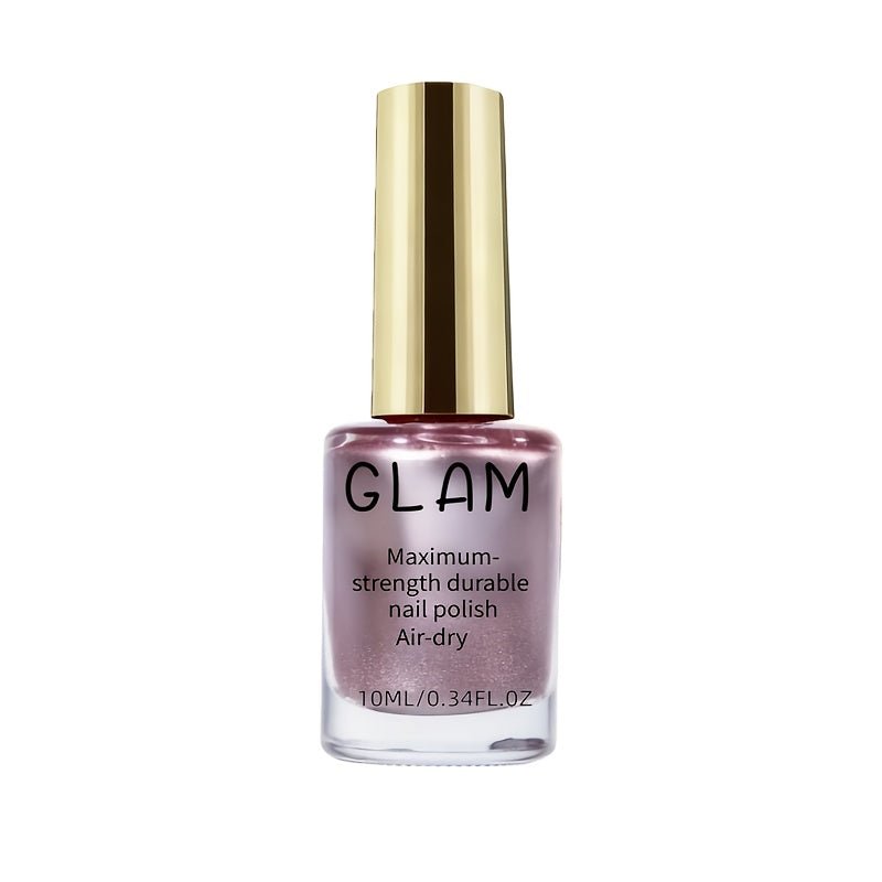 CLAM Premium Rose Golden Nail Polish - Quick-drying Natural Nail Art with Long-lasting Shine, Nail Strengthener for All Hands and Feet, Salon-quality Nail Design, Enhances Nail Toughness, Nail Art Supplies, Nail Technician Ac