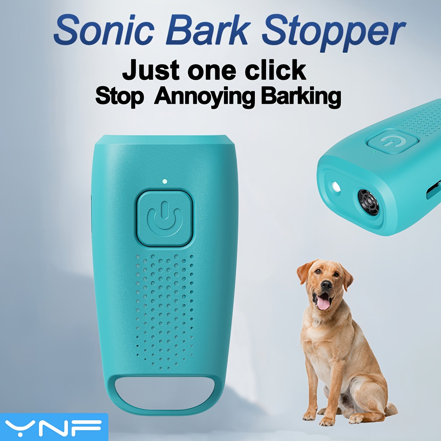 YNF Automatic Dog Device - Instant Barking Control, Rechargeable Battery-Powered, USB Dual Use, for Indoor/Outdoor Use, No Charging Required, With Battery