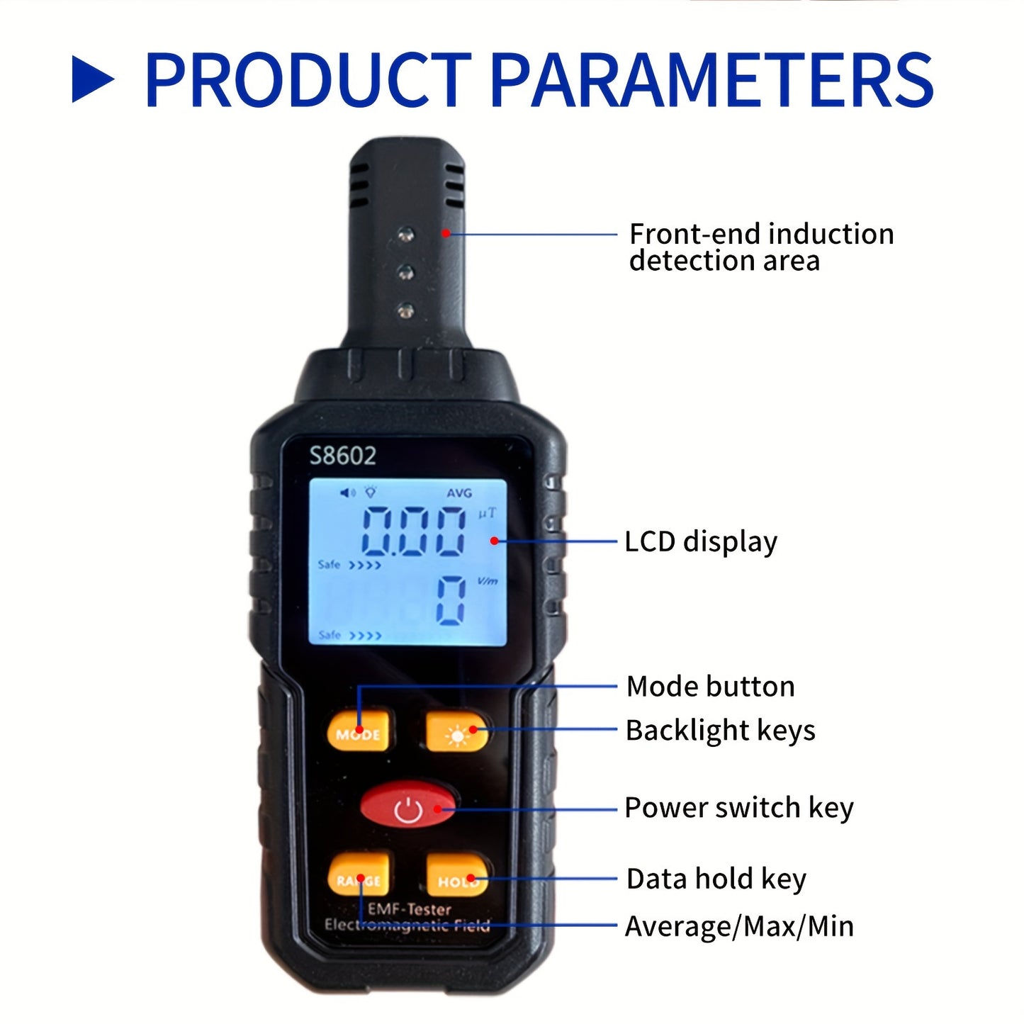 3 in 1 Paranormal  EMF Electromagnetic Radiation Detector: Ghost Hunting Spirits Searching Top Quality Device Electric Field, Magnetic Field, and Radiation Tester (Battery Not Included) Paranormal Supplies