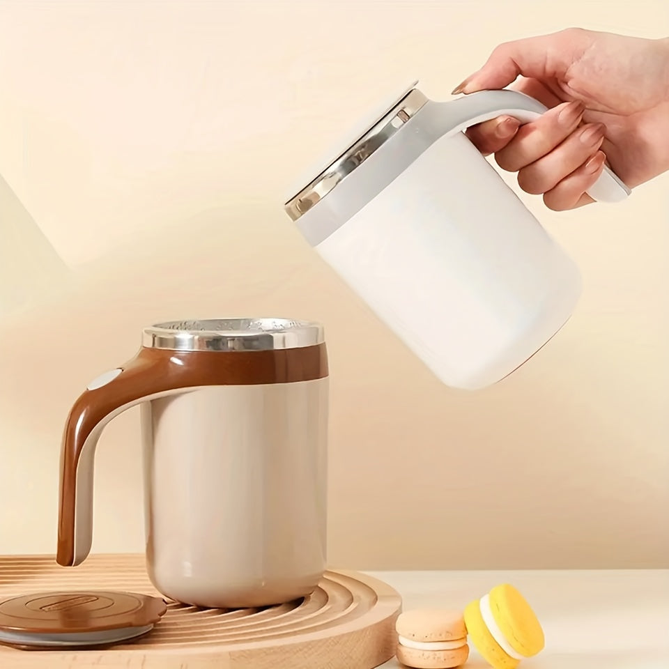 Automatic Mixing Portable Stirring Cup Large Capacity Lazy Magnetic Rotary Cup Battery Type Coffee Cup Outdoor Travel Camping Stirring Mug
