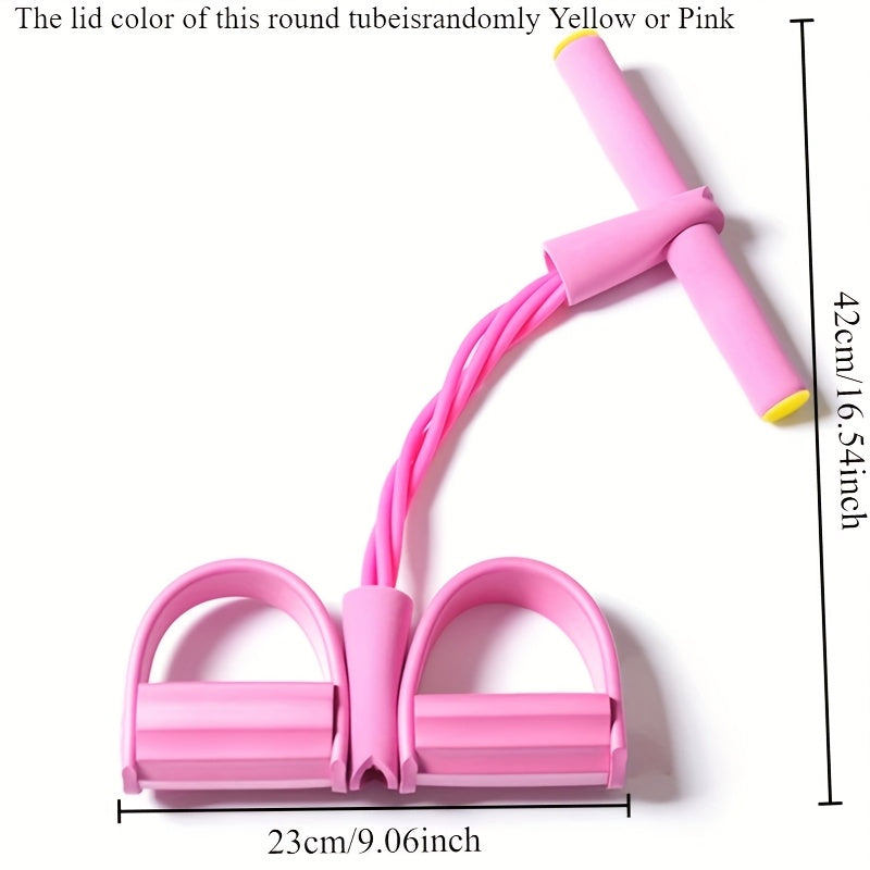 For Home Gym 2 PCS Set Yoga Band Set | EVA Resistance Bands for Sit-Ups and Leg Stretching, Elastic Yoga Sit-Up Pull Rope for Men and Women, Exercise Equipment with Tension Adjuster